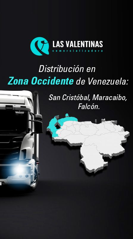 Mapa de distribución en la Zona Occidente de Venezuela